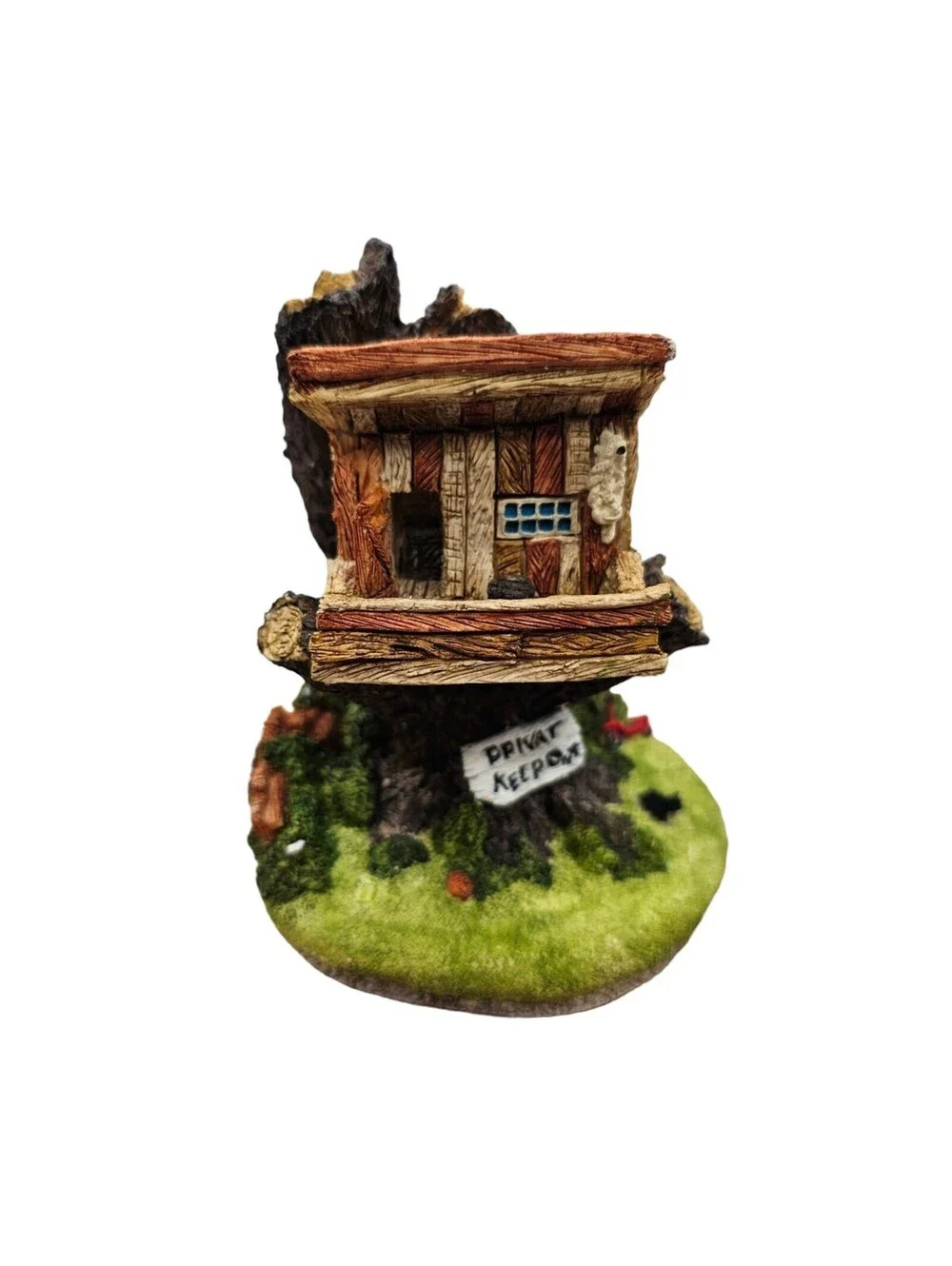 John Hine Tree House Figurine in Box AC-037 EUC Maurice Wideman